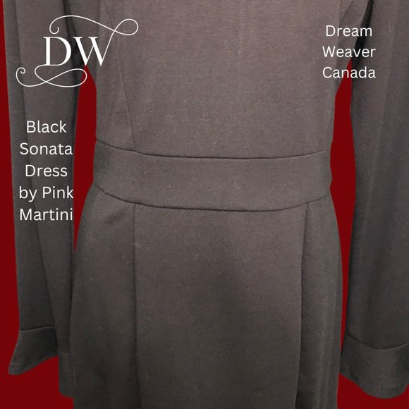 Sonata Black Dress | Pink Martini - Picture 4 of 8